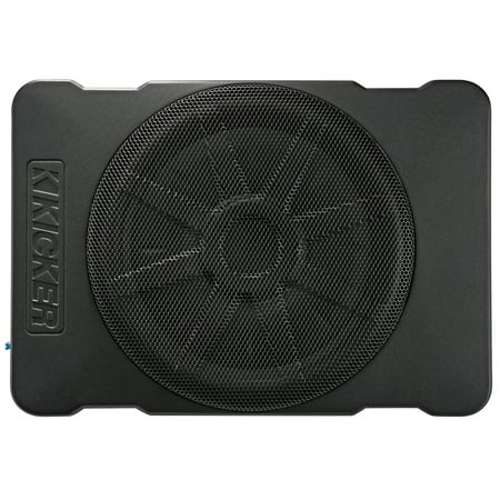 KICKER - Hideaway 10" Compact Powered Subwoofer - Black