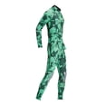 thumbnail image 4 of Traje de neopreno de buceo para hombres shamjiam neopreno de 3 mm de manga larga pieza Rodillera verde, 4 of 9