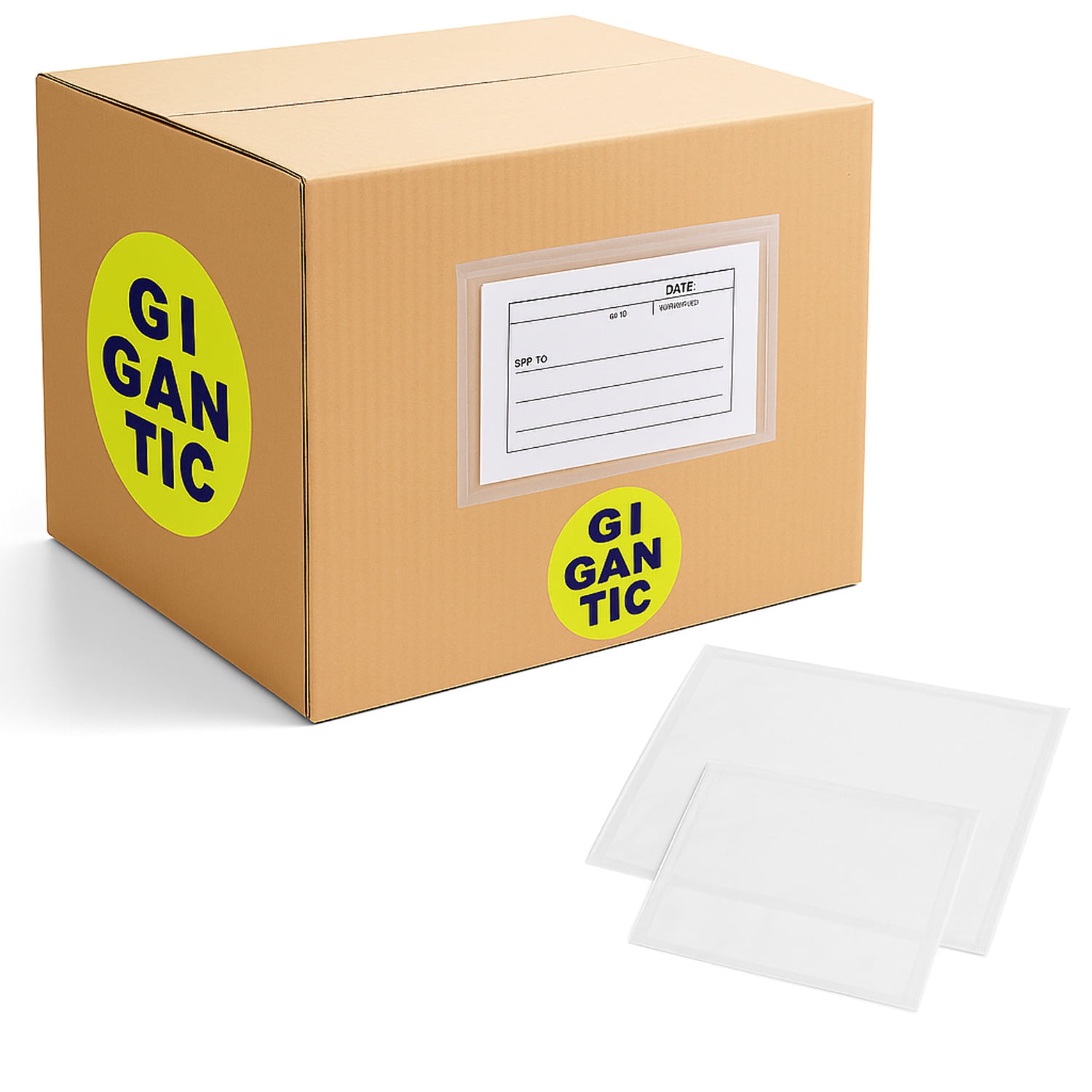 Packing List Enclosed Poly Envelopes, Self-Adhesive, 6.5" x 10", No Print - Clear, 500 Count