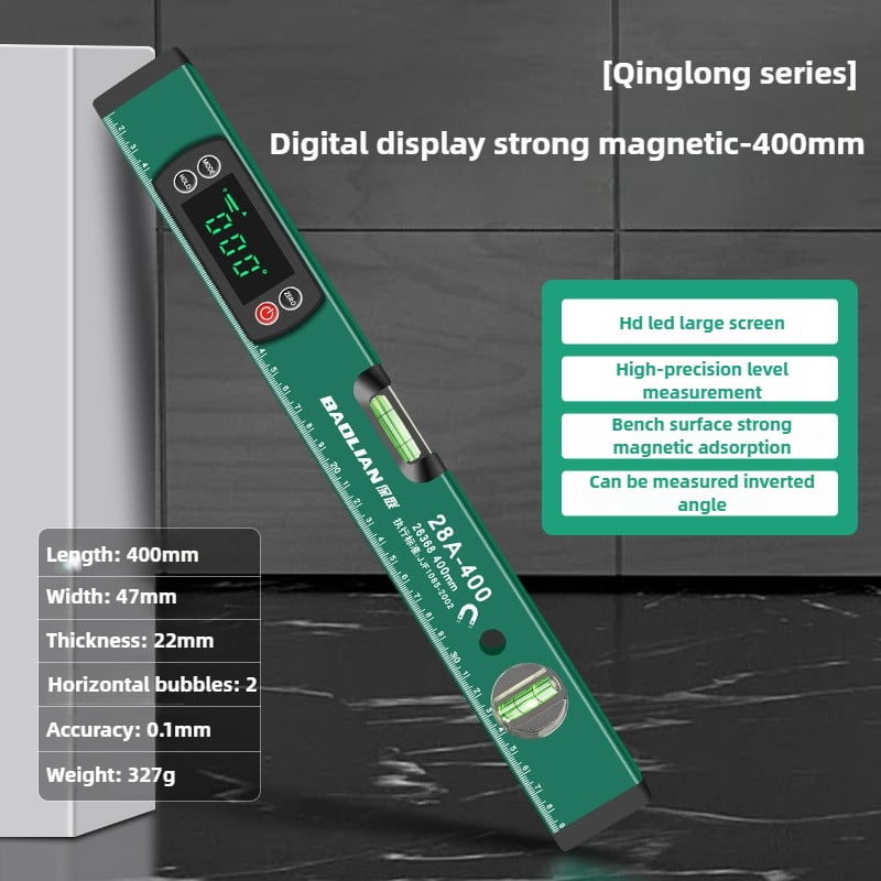 Digital Protractor High-precision Angle Finder with LED Display Inclinometer 0-90 °   Bubble Magnetic Level Ruler Woodworking Tools
