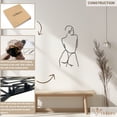 thumbnail image 5 of Violaura Figure Metal Wall Art - Easy to Install Hanging Perfect for Home, Living Room Decor (24.0" x 12.0"), 5 of 8