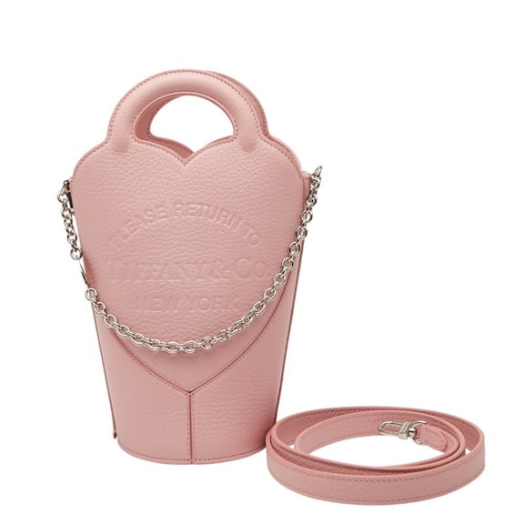 Pre-Owned Tiffany Return to crossbody bag, handbag, and shoulder bag. Pink leather,... (Good)