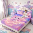 thumbnail image 3 of Manfei Pastel Axolotl Queen Sheets,Ocean Aniaml Salamander Queen Sheet Sets,4-Piece,1 Flat Sheet,1 Fitted Sheet and 2 Pillowcases, 3 of 6