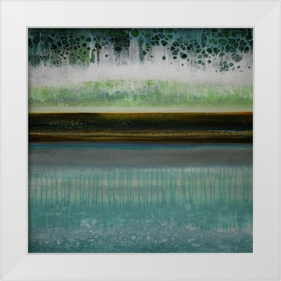 Rodriguez, Selina 12x12 White Modern Wood Framed Museum Art Print Titled - Water Meets Sky 2