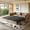 Camel + Velvet, variant on 81.9" King 3-in-1 Convertible Pull Out Sofa Bed - Modern Velvet 3-Seater Couch with 3 Pillows & Golden Accent, for Small Space Living Room Apartment,Black