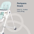 thumbnail image 3 of Periquera para Bebe Portátil con Bandeja para Comer - Asiento Reclinable de 3 Posiciones y Seguridad de 5 puntos Bebesit  Snack, 3 of 9
