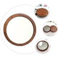 thumbnail image 4 of Miangastore Compact Makeup Mirror Mini Square Wood 1Pcs 2.8x2.8in For Girls, 4 of 8