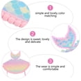 thumbnail image 2 of 4Pcs Kid Birthday Hats Mermaid Tail Party Hats Birthday Party Hats Photo Props, 2 of 6