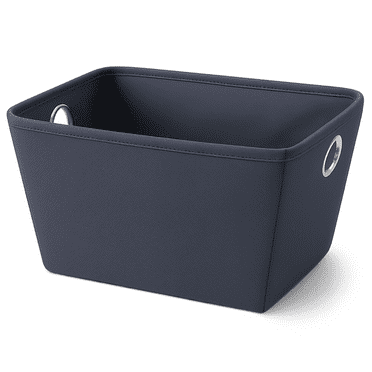 Collapsible Storage Containers - Closet Organizers and Storage Containers - Pack of two -  6 x 5 x 12 in. Dark Gray