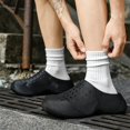 thumbnail image 5 of HXWCHs Unisex EVA Clogs,Thick Sole Breathable Slip-On Sandals, 3D Textured Non-Slip Casual Shoes for Men Women Indoor Outdoor Size: 9 Black, 5 of 9