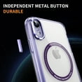 thumbnail image 3 of Magnetic for iPhone XR Case, [Compatible with MagSafe] [Full Camera Protection] [10FT Drop Protection] Non-Yellowing Shockproof Protective Slim Phone Case for iPhone XR,Purple, 3 of 7