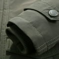 thumbnail image 3 of Men's Winter Thicken Coat Military Parka Jacket (Green M), 3 of 8