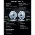 thumbnail image 4 of R1 Concepts Front Rear Brakes and Rotors Kit |Front Rear Brake Pads| Brake Rotors and Pads| Performance Sport Brake Pads and Rotors|fits 2005-2011 Audi A6, A6 Quattro, 4 of 5
