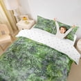 thumbnail image 3 of Homewish Green Abstract Ombre Twin Duvet Cover,Vintage Geometric Art Twin Bedding,Reversible,2pcs,1 Duvet Cover and 1 Pillowcase, 3 of 6