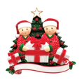 thumbnail image 4 of Personalized Christmas Ornaments for Couples - Couples Ornament 2022 - Opening Presents Pajamas Couple Ornaments for Christmas Tree Christmas Ornaments for Couples - Free Customization, 4 of 10