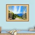 thumbnail image 2 of VWAQ Mountain Window Wall Decal Outdoors Wall Decor Peel and Stick Mural VWAQ-NW39 (24"H X 30"W), 2 of 2