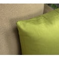 thumbnail image 3 of Aiking Home 12x18 Inches Faux Silk Rectangular Throw Pillow Cover, Zipper Closure, Green (Set of 2), 3 of 4