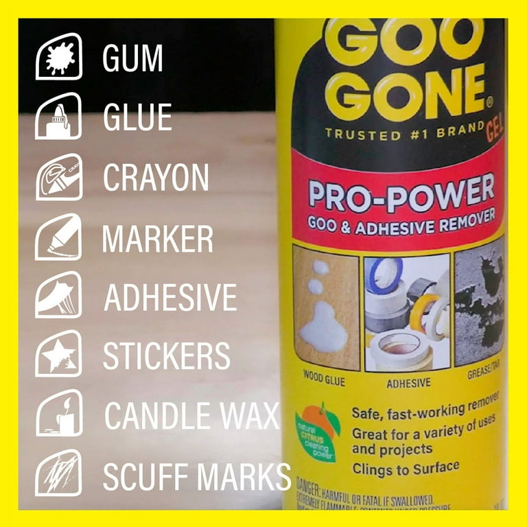 Goo Gone Pro-Power Goo & Adhesive Remover, 8 oz