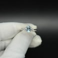 thumbnail image 4 of Parth Impex 2.70 Carat Natural Blue Aquamarine Gemstone Ring, Aquamarine Oval Cut, 925 Sterling Silver Ring, White Sapphire Around, Wedding & Engagement Ring, 4 of 4