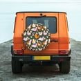 thumbnail image 2 of Fotbe Roosters and Chicks Spare Tire Cover Thickening Universal Fit for Jeep, Trailer, RV, SUV, Truck, Tough Tire Wheel Soft Cover-17 inch, 2 of 9