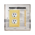 thumbnail image 2 of 2 Pcs Outlet Covers Shiny Silver Rhinestones Wall Plate 1 Gang Toggle Light Switch Cover Decorative Durable Switch Covers, 2 of 4