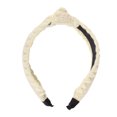 thumbnail image 3 of Unique Bargains 1 Pc Headband Yarn-edge Knotted Hair Accessories for Women Beige, 3 of 5
