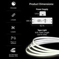 thumbnail image 2 of Cinta LED Feit Electric TAPE192/COB/LED de 16 pies 3000 K, 2 of 8