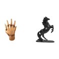 thumbnail image 1 of Figuras De Manos De Amantes Abrazados, Escultura De Caballo Elegante, Decoración Para Estante De Dormitorio, Adorno De Mesa Para El Hogar., 1 of 8