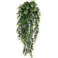thumbnail image 1 of ZHAOCHENG Plantas artificiales colgantes de plástico verde largo para decoración de interiores o exteriores, hogar, oficina, balcón y jardín (paquete de 2), 1 of 1