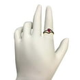 thumbnail image 3 of AoneJewelry 1.45 Ct. Created Ruby and Black Diamond Ring In 10K Solid Rose, White & Yellow Gold, 3 of 5