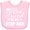 AD-Pink, variant on Inktastic My Best Friend is My Step Dad with Hearts Boys or Girls Baby Bib