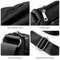 thumbnail image 3 of KXF Women Nylon Crossbody Satchel Purse, Lightweight Waterproof Multi Pocket Handbag for Daily Commute, 3 of 7