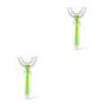 thumbnail image 4 of Matsuzay Cepillo de de silicona en forma de U para niños, mango de 360 ​​grados para niños pequeños, suministros de limpieza de mano para Type3 NO3 Matsuzay CBP092519, 4 of 5