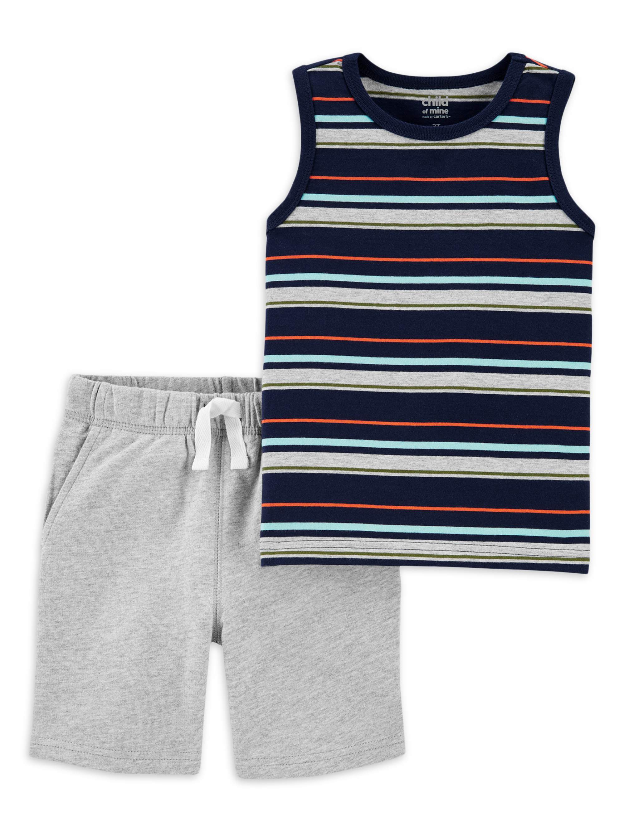 Carter's Child of Mine Toddler Boys Tank Tops and Shorts, 2 pc Outfit
