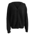 thumbnail image 6 of "Women's V Neck Blend Knit Cardigan Casual Open Front Sweater For Fall And Winter Loose Fit Solid Color" Open Front Cardigan Knit Sheer Cardigan 3x Sweaters for Women plus Size Women Leopard Print, 6 of 6