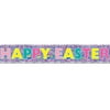 Beistle 8" x 5' Happy Easter Fringe Banner; Lavender 4/Pack 40880