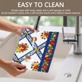 thumbnail image 4 of Placemat, Pioneer Flower Floral Print Pattern Place Mats Table Mat Set Of 2, PVC Washable Placemats for Party Kitchen Dining Decoration, 18x12 Inch, Fade Resistant, 4 of 6
