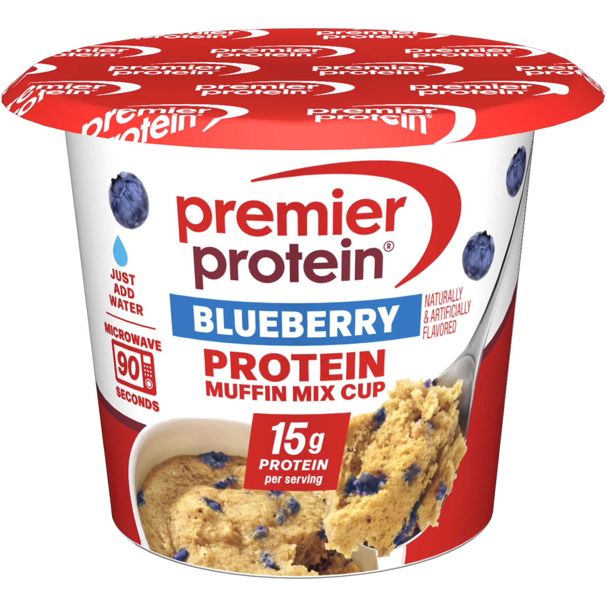 (12 pack) Premier Protein Blueberry Protein Muffin Cup, 2.3 oz