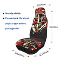 thumbnail image 4 of Yiaed Red Mushrooms Print Car Seat Covers,Universal Auto Seats Protector Fits for Car,SUV Sedan,Truck,Automotive Seat Covers & Accessories(Two packs), 4 of 7
