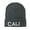 Grey, variant on Wording of Cali Embroidered Beanie - White OSFM