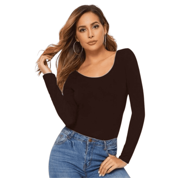 Blusas Mujer Manga Larga Interior Térmico Invierno Dama UNITALLA