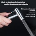 thumbnail image 3 of One Piece Stainless Steel Toilet Sprayer, Bidet Sprayer Kit, Faucet Sprayer Toilet Sprayer (Silver), 3 of 5