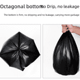 thumbnail image 4 of Bolsas de basura de protección ambiental negras planas 15L20L25L30L50L60L bolsas de plástico para basura de saneamiento al aire libre, 4 of 4