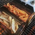 thumbnail image 4 of Vegetable Pork Beef Chicken Barbeque Net Cylinder Portable BBQ Stainless Washable Breathable BBQ Stainless Steel Cages Grilling Tools Cookware 30x9x9cm, 4 of 8