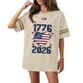 thumbnail image 6 of 250 Years 1776-2026 250th Birthday Eagle T-Shirt for Celebrate 250th Anniversary of America Patriotic Veteran Tee 250 Short Sleeved Top for Woman, 6 of 7