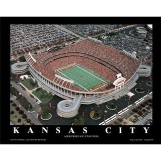 Arrowhead Stadium home of the Kansas City Chiefs Kansas City MO Poster  Print by Panoramic Images (24 x 18)