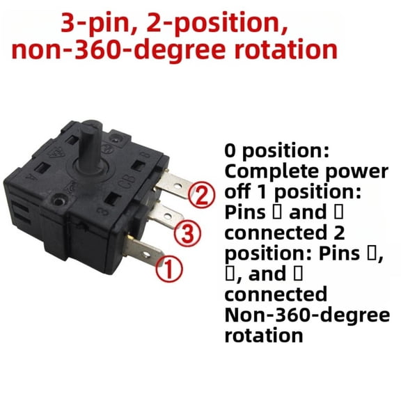 Rotary Remote Head Temperature Control Switch For Space Heater Fans