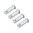 thumbnail image 5 of Pasadores de Clevis de Un Solo Agujero - 10mm x 30mm Cabeza Plana de Acero Sólido con Recubrimiento de Zinc 4Pcs, 5 of 5