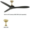thumbnail image 5 of Minkaaire Vapor Vapor 60" 3 Blade Indoor Ceiling Fan - Coal / Toned Koa, 5 of 7