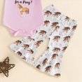 thumbnail image 4 of Paguaki Outfits Baby Girl NEW cowgirl IN TOWN Romper Bodysuit Pants Headband 3-Piece Outfit Set Size 3-6 Months, 4 of 5